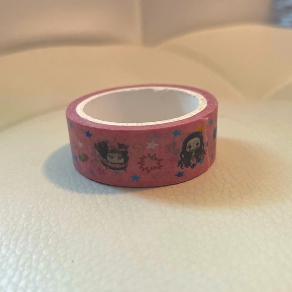 Nezuko Set (Nezuko plush; Nezuko washi tape; sticky tabs; scrunchies) - Picture 5 of 8